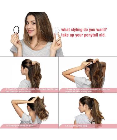 Shop Stylish Ponytail Holders & Volume Enhancers - Crystal Transparent Hair Accessories for Women & Girls - Buy Online on GoSupps.com