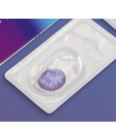 Buy Madrid Violet Colored Contact Lenses | Monthly Soft Hydrogel 2pcs + Lens Container | Natural Colors Series - 0.0 Diopters - Buy Online on GoSupps.com