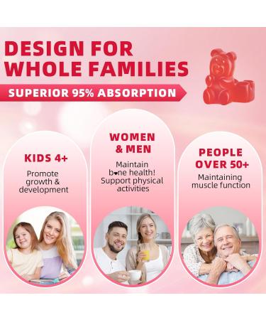 Calcium Citrate Gummies 1200mg Chewable Calcium Supplements for Women & Men Sugar Free Calcium for Bone Muscle & Immune Support Non-GMO Gluten Free Natural Raspberry Flavor 120 Count 60 Count (Pack of 2) - Buy Online on GoSupps.com