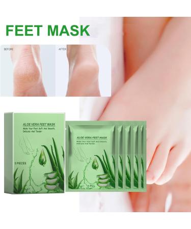 Pongnas Masque pour les Pieds L'Extrait D'alo s 5 Pi ces Masque Exfoliant Hydratant pour les Pieds avec Extrait D'alo s pour des Doux et Lisses (5 pi ces) 1 unit (Lot de 1) - Buy Online on GoSupps.com