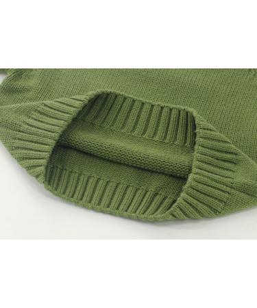 KISLOVE Knitted Jumper - Unisex Toddler Baby Sweater Green | Ribbed Knit Pullover for Autumn Outwear - Buy Online on GoSupps.com