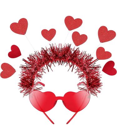 Valentine's Day Headband Set with Heart Sunglasses - Cupid Costume and Accessories - Buy Online on GoSupps.com