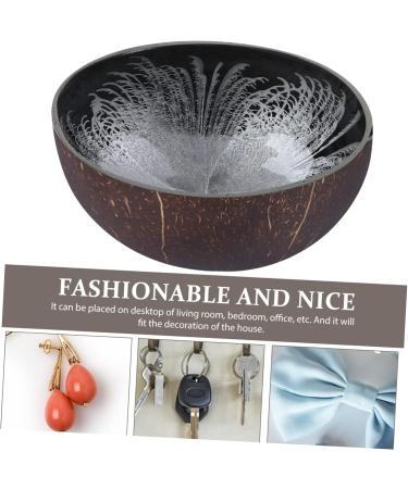 CORHAD Keychain Wood Tray Cereal Container Decor Key Storage Bowl Candy Container Salad Bowl Vietnam Fruit medium Silver - Buy Online on GoSupps.com