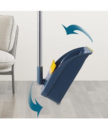 Broom and Dustpan Set - Sweeping Floor and Dustpan with Long Handle | Household Cleaning Accessories for Kitchen Living Room Bedroom Balcony Study Laundry Garage - Buy Online on GoSupps.com