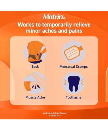 Motrin IB 200mg Tablets - Fever, Muscle Aches, Headache & Back Pain Relief - 24 Ct - Buy Online on GoSupps.com