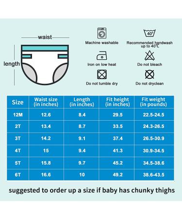 MooMoo Baby 4 Pack Absorbent Vehicle Training Pants for Toddler Boys 2T-7T - Size 7T - Buy Online on GoSupps.com