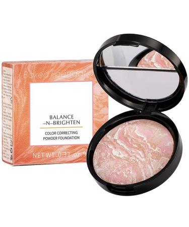 G n rique Baked Powder Foundation Baked Powder Foundation For Face - Pressed Powder Makeup Palette For Contour Coverage - Smooth Pressed Finish Color Concealer Powder