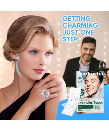 Senhorita Face Lift Tape - 120 Pcs Invisible Instant Lifting Tape for Double Chin Wrinkles & Sagging Skin | Best Anti-Aging Solution - Buy Online on GoSupps.com
