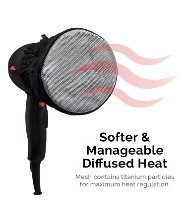 Curly Hair Dryer Diffuser Attachment | Metal Mesh Technology for Soft Heat | Universal Fit Travel Size by M Hair Designs - Buy Online on GoSupps.com