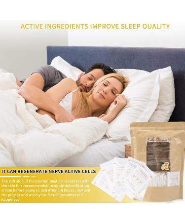 60PCS Ginger Foot Pads for Deep Cleansing and Pain Relief - Natural Bamboo Vinegar Foot Patches for Foot Care - Improve Sleep and Say Goodbye to Stress - Buy Online on GoSupps.com