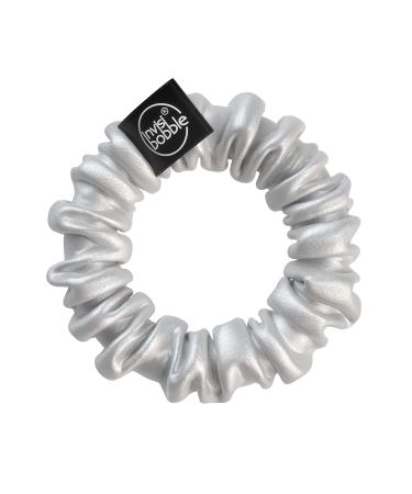 Invisibobble Pink & Silver Satin Hair Scrunchies x2 - Sprunchie Slim | Spiral Elastic Scrunchie - Buy Online on GoSupps.com