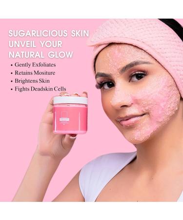Sugar Face Scrubs Glow Exfoliator Sugar Scrub Body Exfoliator Exfoliating Body Scrubs Strawberry Sugar Face Exfoliator Facial Scrub Gently Removes Dead Skin Softer & Smoother Skin - Buy Online on GoSupps.com