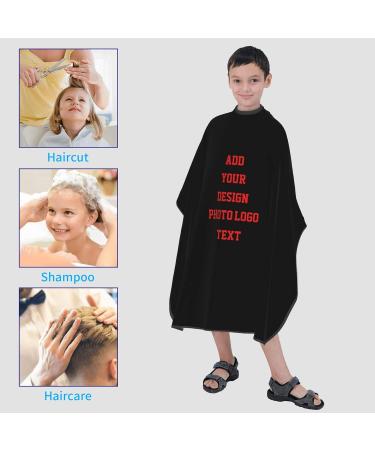 Personalized Men's Hairdressing Cloak | Custom Haircut Apron with Logo & Photo for Home & Salon - Buy Online on GoSupps.com