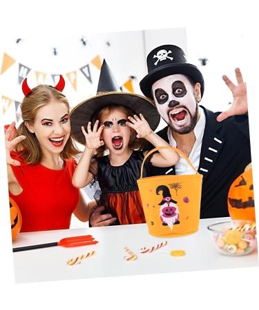 STOBAZA 1 Pc Halloween Candy Bag Handbags Orange Basket Portable Halloween Basket Child Basket - Buy Online on GoSupps.com
