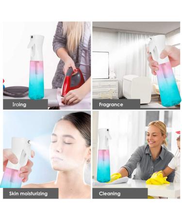 Gradient Pink-Blue Hair Spray Bottle - 10oz Fine Mist Sprayer for Styling, Plants & Skin Care - Buy Online on GoSupps.com