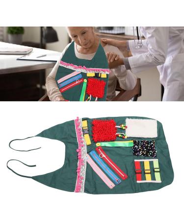Sensory Blanket Apron Fidget Apron for Elderly Fidget Blanket for Dementia Anxiety Relieving Elderly Alzheimer Activities Apron for Memory Loss Dementia - Buy Online on GoSupps.com