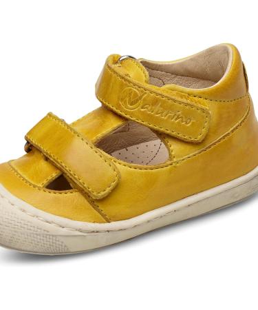 Naturino Puffy-Leather Shoes - Yellow, Size 3 UK Child - Buy Online on GoSupps.com