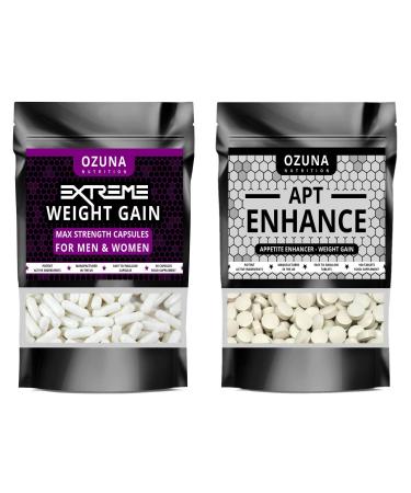 Extreme Weight Gain Anabolic & APT Appetite Enhancer Stimulant Bundle Strongest Available Quick Weight & Muscle Growth Pills Made in The UK