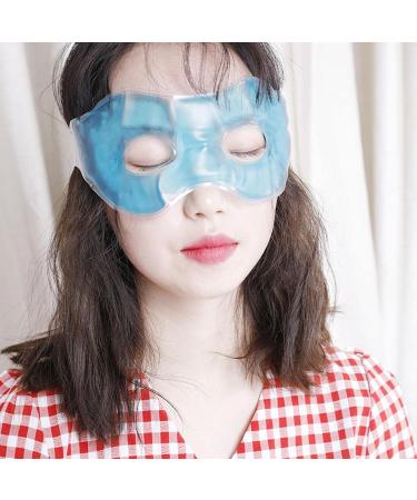 5 Ice Packs for Eyes - Reusable Cold Packs for Dry Eyes | Hollow Eye Cooling Cover for Woman Sleeping Headaches Skin Care Blue Ytger - Buy Online on GoSupps.com