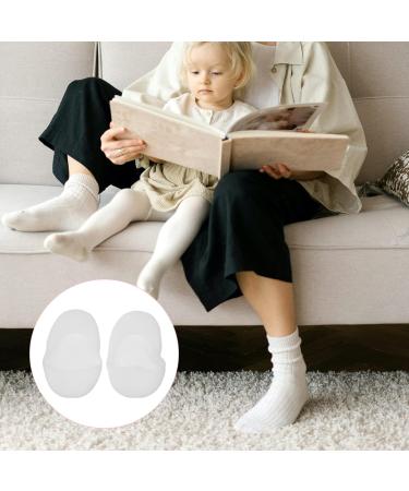 Minkissy 2 Pairs Foot Socks Boat Silicone Gel Socks Skin Care Dry Cracked Feet Protectors Skin Moisturizing Socks Foot Moisturizing Socks Hosiery White Sebs Spa Men and Women Silicone Socks 19x8.7cm White - Buy Online on GoSupps.com