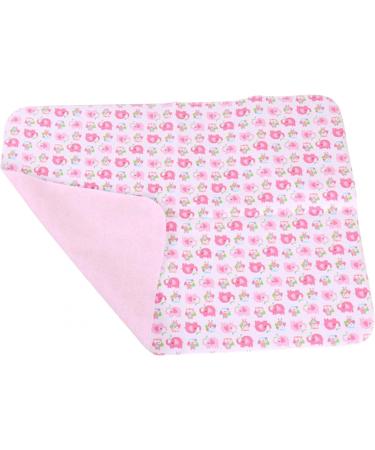 Kisbeibi Flannel Travel Diaper Changing Pad - Water Proof Bamboo Fiber - Reusable Baby Changing Mat - Pink Elephant Design - 30x45CM - Buy Online on GoSupps.com