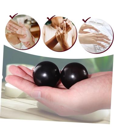 Buy Tovinanna 2-Piece Wooden Massage Balls - Handheld Chinese Stress Relief Handballs - Buy Online on GoSupps.com