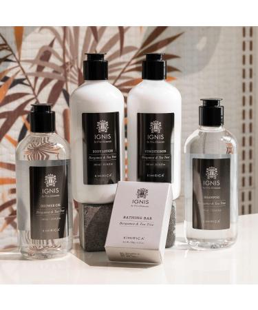 Kimirica Ignis Bergamot and Tea Tree Shampoo For Men made with Naturally Derived Extracts for All Hair Types 100% Vegan Paraben and SLS Free 300ml - Buy Online on GoSupps.com