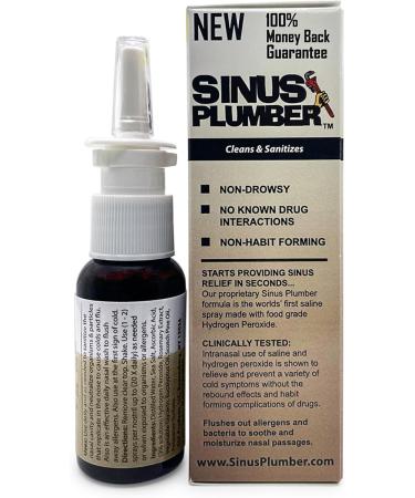 Sinus Plumber Allergy Cold & Flu Relief - 2 Pack Pepper Nasal Spray & Hydrogen Peroxide Mist - International Shipping Available - Buy Online on GoSupps.com