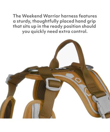 Hurtta Weekend Warrior Harness for Large Dogs - Desert Brown (100-120 cm) - Durable & Comfortable Dog Harness for Outdoor Adventures - Buy Online on GoSupps.com