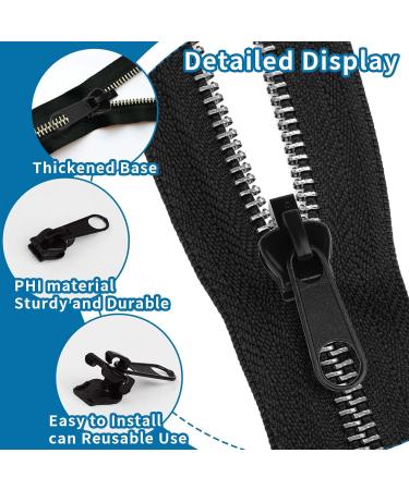 Yeria 18-Piece Zipper Pull Set - Removable Zipper Repair Kit for Luggage Jackets & Bags - 3 Sizes Zipper Slider - Buy Online on GoSupps.com