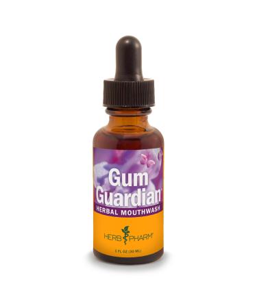 Herb Pharm Gum Guardian Herbal Mouthwash for Healthy Mouth and Gums  Organic  1 Fl Oz (Pack of 1)