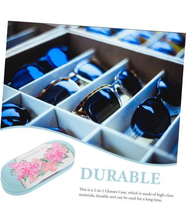 Partykindom Double-Layer Glasses Case - Space-Saving Family Travel Box Durable PU Leather Accessory for Trips & Lenses - Buy Online on GoSupps.com