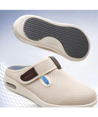 KXSM Diabetic Slippers - Adjustable Closure, Memory Foam, Easy Slip-On - Grey, Size 39 - Buy Online on GoSupps.com