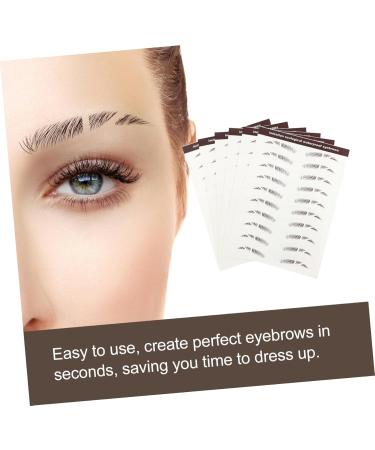 Beavorty 6pcs eyebrow stickers 3d stickers tattoo eyebrow Temporary Brow Tattoos cosmetic 4d - Buy Online on GoSupps.com