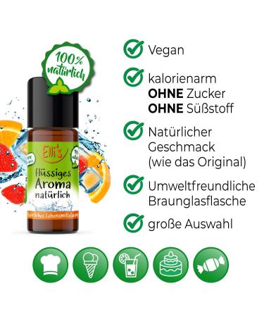 Ellis Aromas Orange Natural Food Aroma - 100% Vegan & Natural Concentrate for Dishes & Drinks | 10 ml - Buy Online on GoSupps.com