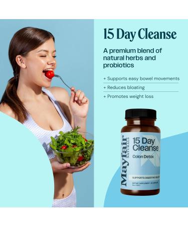 15 Day Cleanse Colon Detox (3 Pack) Dietary Supplement 30 Capsules Each (90 Total) Natural Laxative for Constipation and Digestive Health Supplement 30 Count (Pack of 3) - Buy Online on GoSupps.com