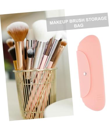 Angoily Silicone Makeup Brush Holder Silica Gel Organizer Travel Portable Travel Cosmetic Brush Bag - Buy Online on GoSupps.com