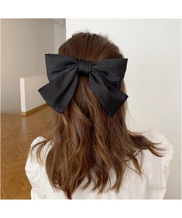 Hair Hair Pin 1 Piece Large Hair Bow Ties Cute Hair Clips Satin Two Layer Bow Hairpin Hair Accessories for Women Girls Bowknot Hairpins clips (Color : Brown) - Buy Online on GoSupps.com