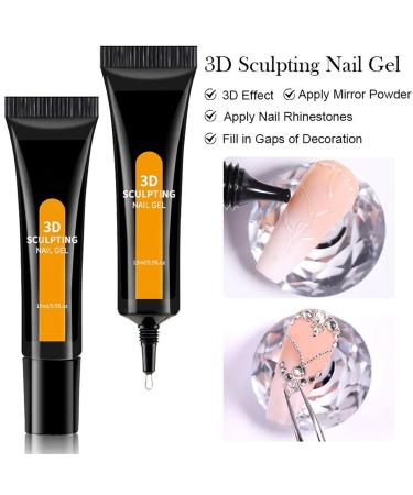 Generisch 3D Nail Gel - Long-lasting 3D beauty products - 15 ml - Rhinestone modeling glue - For birthday wedding holiday and travel decorations - Buy Online on GoSupps.com