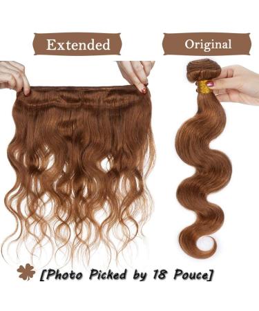 Sego Brazilian Human Hair Afro Bundles - 100% Virgin Body Wave Extensions in Chestnut Brown - 20 Long - Buy Online on GoSupps.com