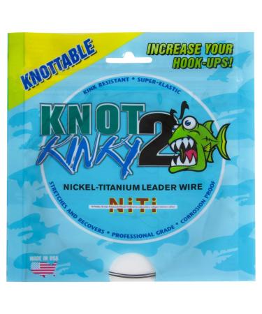 Aquateko NT02615 100-Pound Knot 2 Kinky Nickel-Titanium Leader Wire
