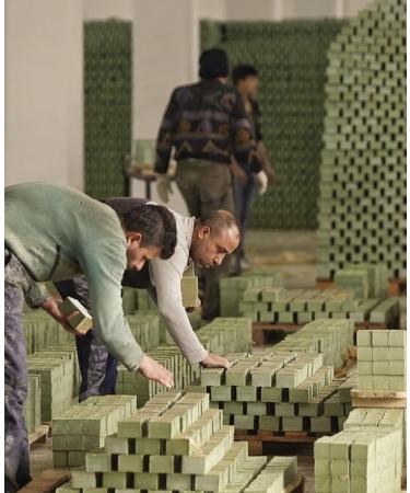 Organic Aleppo Soap Bar with Loofah | 86% Olive & Laurel Oil | Vegan All-Natural for Body Face Hands & Hair - Buy Online on GoSupps.com