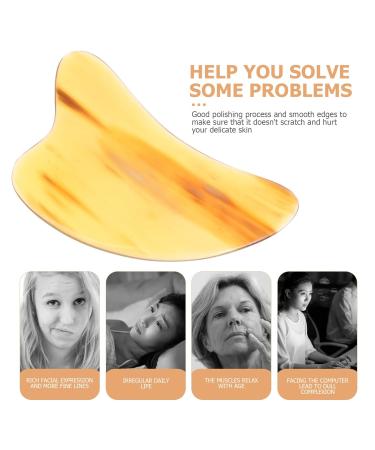 COHEALI Horn Pulling Scraping Massage Tool Face Guasha Board & Household Massager | International Shipping - Buy Online on GoSupps.com
