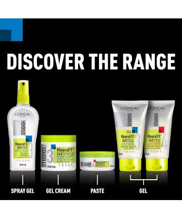 L'Oreal Paris Studio Line Mineralfx 24h Strong Hold Melting Gel 150-Milliliter Fresh 150 ml (Pack of 1) - Buy Online on GoSupps.com