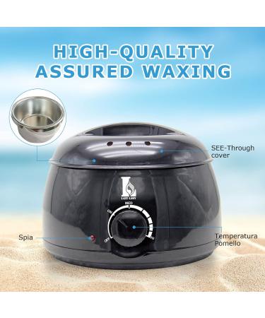 Hair Removal Wax Kit Electricot Wax Heater Wax Heater 4 x 100 g Epilatory Wax 20 Spatulas Hot Wax Epilation (Black Costu - Buy Online on GoSupps.com
