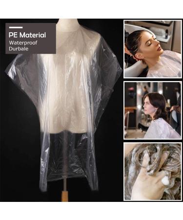 Buy O'Woda Disposable Hairdressing Aprons - 50 Waterproof Salon Cuttings 130x160cm Transparent Ideal for Adults & Children - Buy Online on GoSupps.com