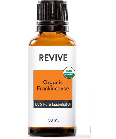 USDA Certified Organic Frankincense Essential Oil 30mL - 100% Pure Therapeutic Grade for Diffuser Aromatherapy Skin & Hair Care - Revive Essential Oils - Buy Online on GoSupps.com