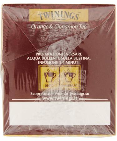  Twinings Twinings Orange Cinnamon Flavoured Black Tea with Wrap-Around Flavour with Caffeine Infused & Herbal Tea 4 Packs of 25 Filters - Buy Online on GoSupps.com