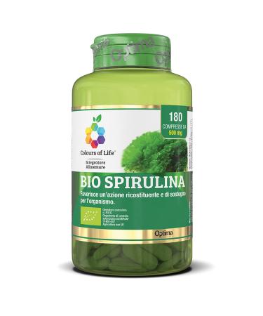 Colors Of Life Colors Of Life Bio Spirulina - Organic Spirulina Platensis Supplement 180 Tablets - 90 g, Organic Spirulina is a dietary supplement