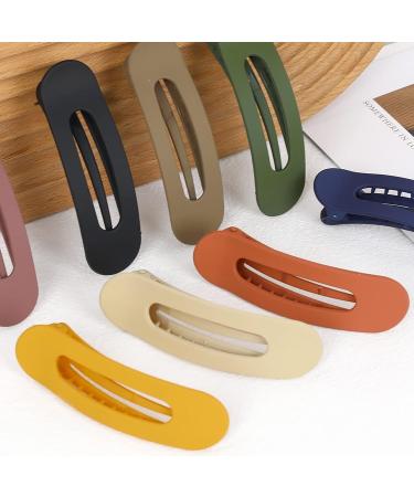 8PCS Large Matte Flat Claw Clips for Thick Hair | Non-slip Strong Hold Hair Styling Accessories for Women Girls - Buy Online on GoSupps.com